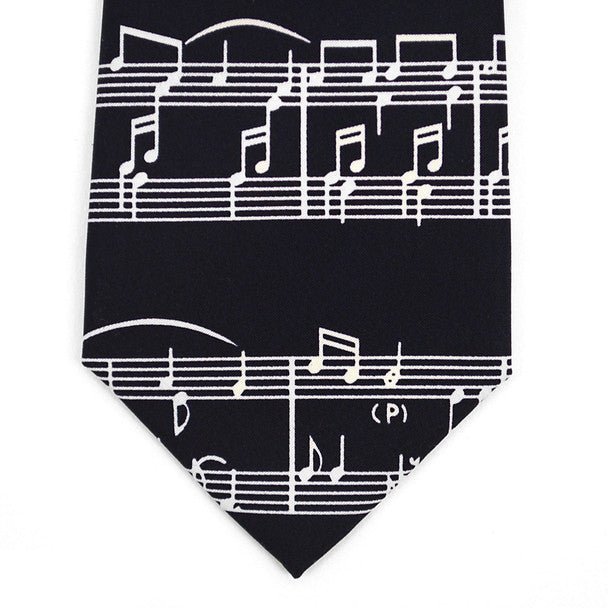 Boy's Music Notes Novelty Tie BN2607-T - Bundle Bus