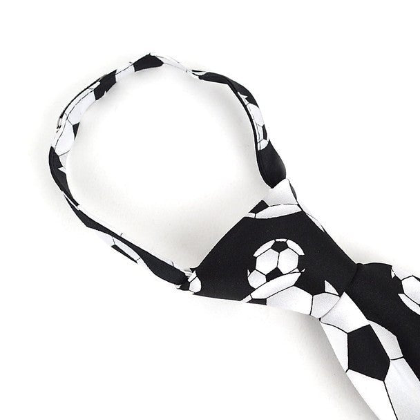 Boy's Soccer Novelty Tie BN2403-T - Bundle Bus