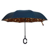 Brown Leopard print Double Layer Inverted Umbrella- UM5023 - Bundle Bus