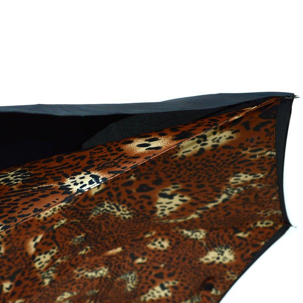 Brown Leopard print Double Layer Inverted Umbrella- UM5023 - Bundle Bus