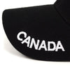 Canada Black 3D Embroidered Baseball Cap, Hat EBC10308 - Bundle Bus