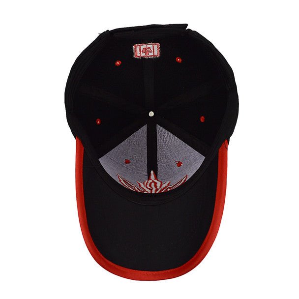 Canada Leaf Black & Red 3D Embroidered Baseball Cap, Hat EBC10309 - Bundle Bus