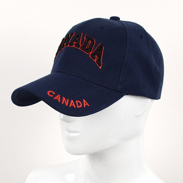 Canada Navy 3D Embroidered Baseball Cap, Hat EBC10307 - Bundle Bus