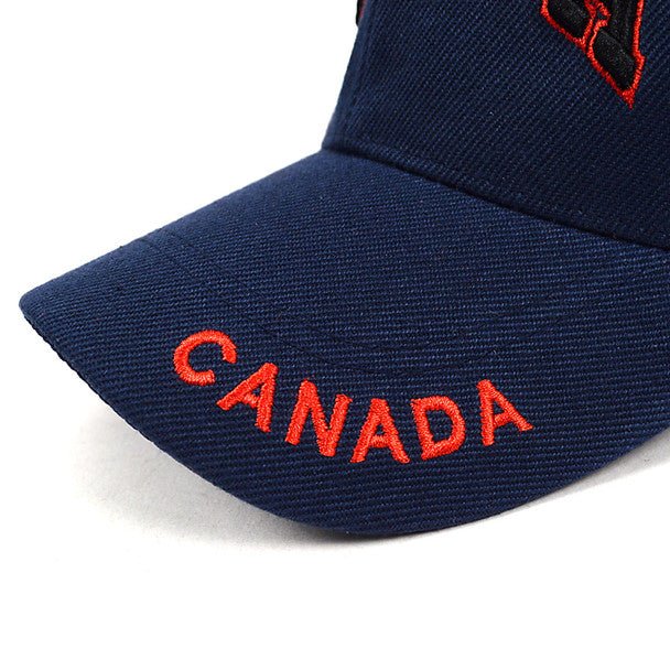 Canada Navy 3D Embroidered Baseball Cap, Hat EBC10307 - Bundle Bus