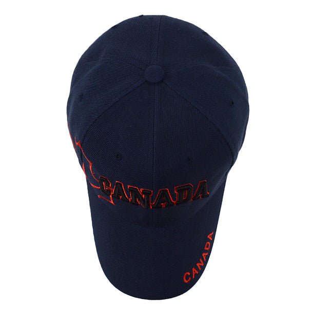 Canada Navy 3D Embroidered Baseball Cap, Hat EBC10307 - Bundle Bus