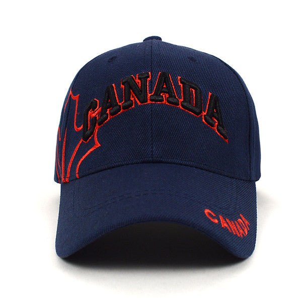 Canada Navy 3D Embroidered Baseball Cap, Hat EBC10307 - Bundle Bus