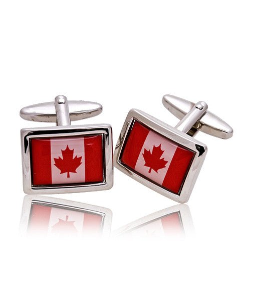 Canadian Flag Novelty Cufflink NCL3601 - Bundle Bus