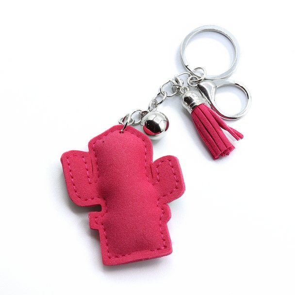 Cartoon Cactus Keychain - 31659RO-R - Bundle Bus