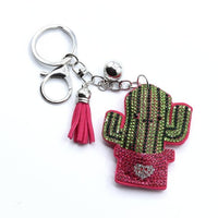 Cartoon Cactus Keychain - 31659RO-R - Bundle Bus