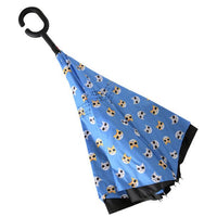 Cat Pattern Reverse Open Inverted Umbrella -IUM18092-BK - Bundle Bus