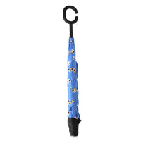 Cat Pattern Reverse Open Inverted Umbrella -IUM18092-BK - Bundle Bus