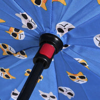 Cat Pattern Reverse Open Inverted Umbrella -IUM18092-BK - Bundle Bus