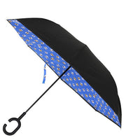 Cat Pattern Reverse Open Inverted Umbrella -IUM18092-BK - Bundle Bus