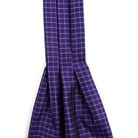 Checkered Pattern Microfiber Poly Woven Ascot With Hooks - PPA1711 - Bundle Bus