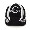 Chicago Black 3D Embroidered Baseball Cap, Hat EBC10299 - Bundle Bus