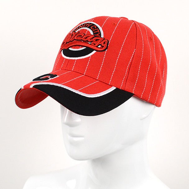 Chicago Windy City Red 3D Embroidered Baseball Cap, Hat EBC10291 - Bundle Bus