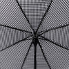 Compact Black & White Houndstooth Auto Open umbrella-UM3223-BK - Bundle Bus