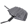 Compact Black & White Stripe Auto Open Umbrella-UM3222-BK - Bundle Bus