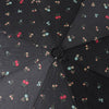 Compact Black with Tiny Flowers Auto Open Umbrella-UM3225-BK - Bundle Bus