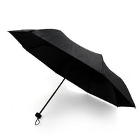 Compact Solid Black Travel Umbrella -UM3216-BK - Bundle Bus