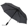 Compact Umbrella with White Polka Dots - Auto Open Umbrella-UM3227-BK - Bundle Bus