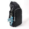 Crystal Bling Dolphin Tassel Keychain-31142AQ-R - Bundle Bus