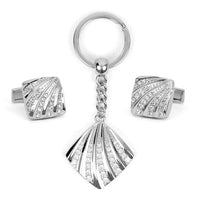 Cufflink & Key Chain Set CKB203 - Bundle Bus