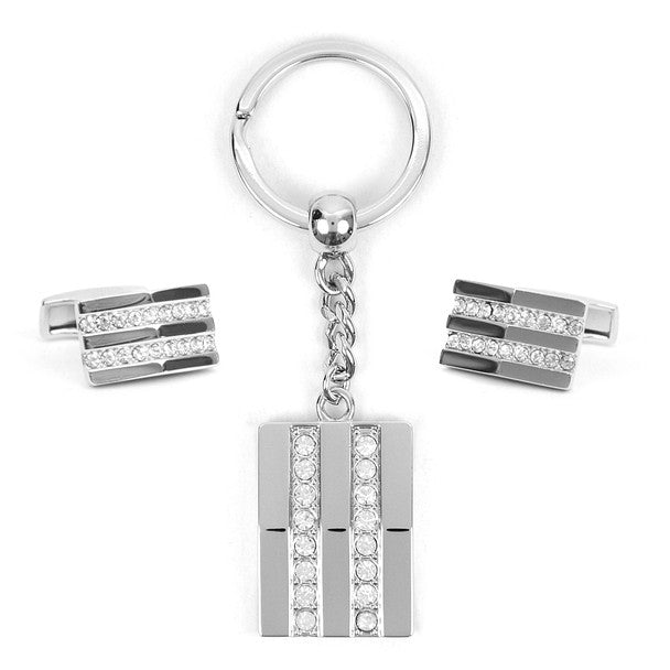 Cufflink & Key Chain Set CKB209 - Bundle Bus