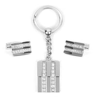 Cufflink & Key Chain Set CKB209 - Bundle Bus