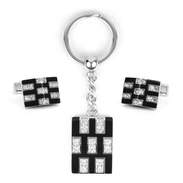 Cufflink & Key Chain Set CKB211 - Bundle Bus