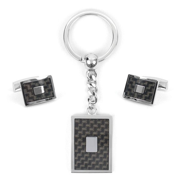 Cufflink & Key Chain Set CKB213 - Bundle Bus