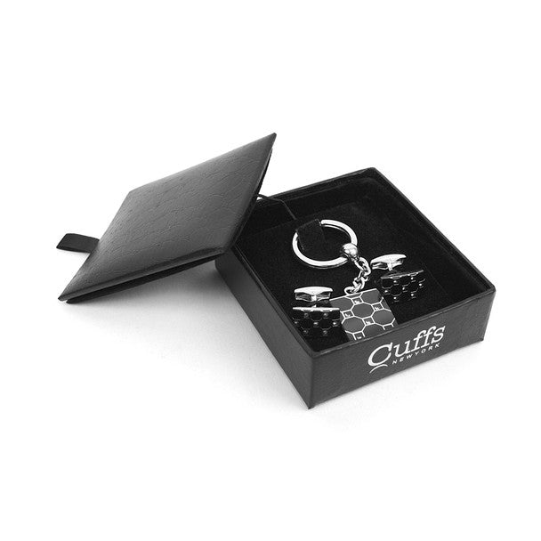 Cufflink & Key Chain Set CKB214 - Bundle Bus