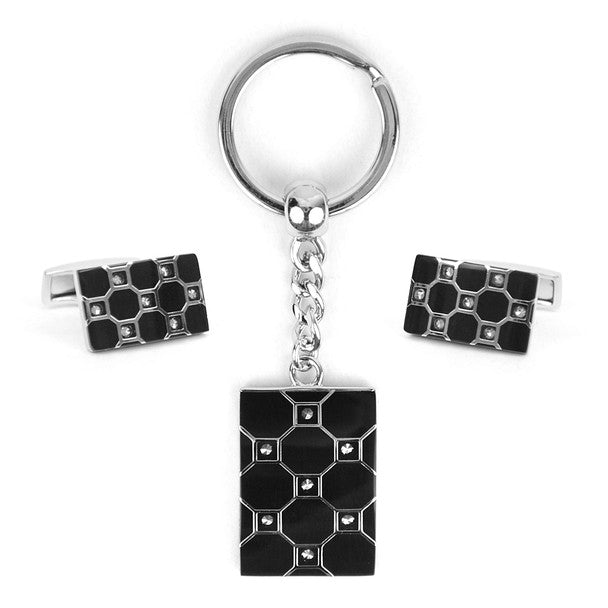 Cufflink & Key Chain Set CKB214 - Bundle Bus