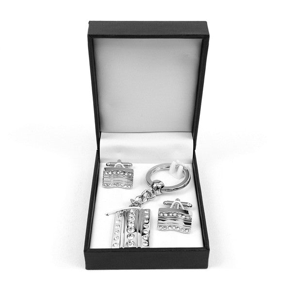 Cufflink & Key Chain Set CKB216 - Bundle Bus