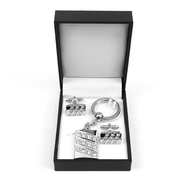 Cufflink & Key Chain Set CKB217 - Bundle Bus