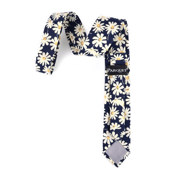 Daisy Cotton Slim Tie 2.5" - NVC-DAISY - Bundle Bus