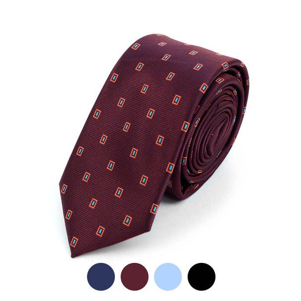 Dots Microfiber Poly Woven 2.25" Slim Tie - MPWS5916 - Bundle Bus