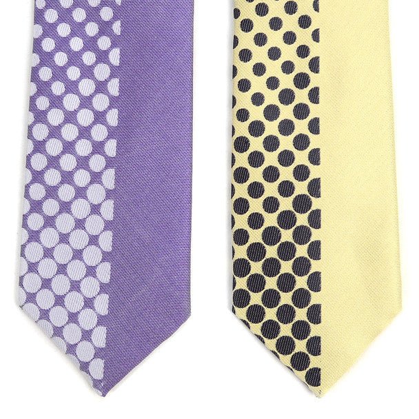 Dotted Microfiber Poly Woven 2.25" Slim Panel Tie MPPW1629 - Bundle Bus