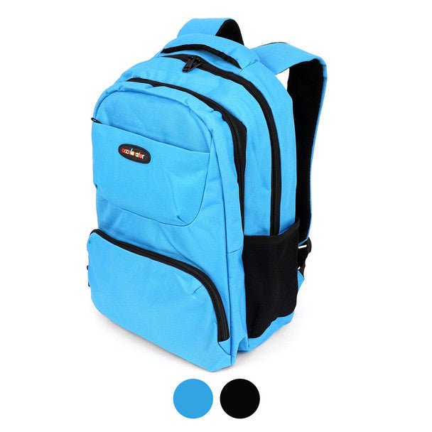 Double Compartment Solid Backpack - SBP2000 - Bundle Bus