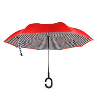 Double Layer Houndstooth Inverted Umbrella - UM18081 - Bundle Bus