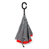 Double Layer Houndstooth Inverted Umbrella - UM18081 - Bundle Bus