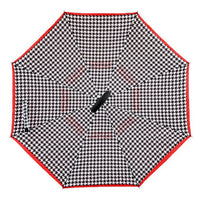 Double Layer Houndstooth Inverted Umbrella - UM18081 - Bundle Bus