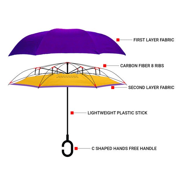 Double Layer School Pride Inverted Umbrella - UM18080 - Bundle Bus