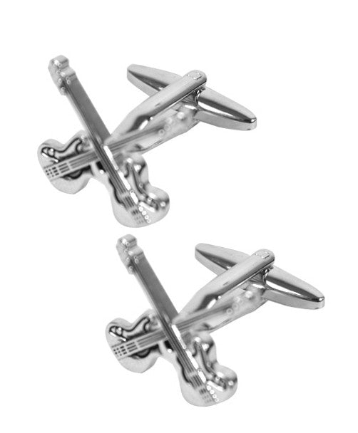 Dual Guitar Novelty Cufflink NCL1143 - Bundle Bus