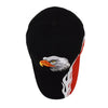 Eagle Flames Black & Red 3D Embroidered Baseball Cap, Hat EBC10301 - Bundle Bus