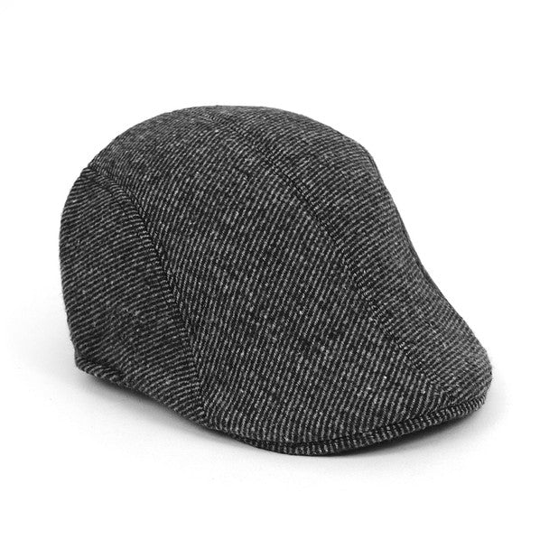 Fall/Winter Black & Charcoal Striped Ivy Hat - H1805054 - Bundle Bus