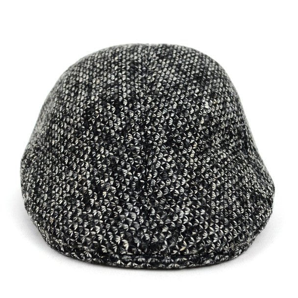 Fall/Winter Black & White Speckled Weave Textured Ivy Hat - H1805055 - Bundle Bus