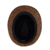 Fall/Winter Brown Trilby Fedora Hat with Black Band Trim - H1805020 - Bundle Bus