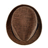 Fall/Winter Brown Trilby Fedora Hat with Black Band Trim - H1805020 - Bundle Bus