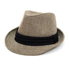 Fall/Winter Rhombus Geometric Trilby Fedora Hat with Black Band Trim - H1805025 - Bundle Bus